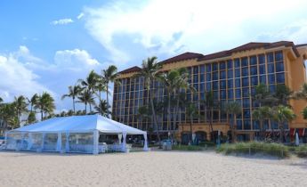 the Beach with Hotel