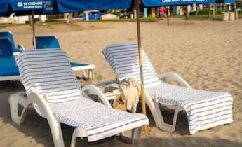 Beach Chairs and Umbrella