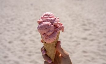 Gelato by the beach