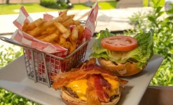 Burger with a view